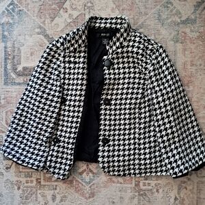 Checkered Petite Style & Co Pea Coat
